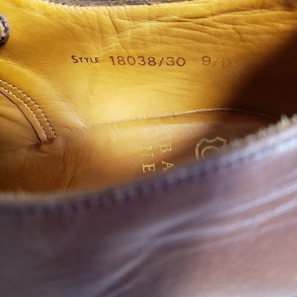 men's Grensen Handcrafted Leather Dress Shoes England Groom Barney's New York. - Picture 4 of 7